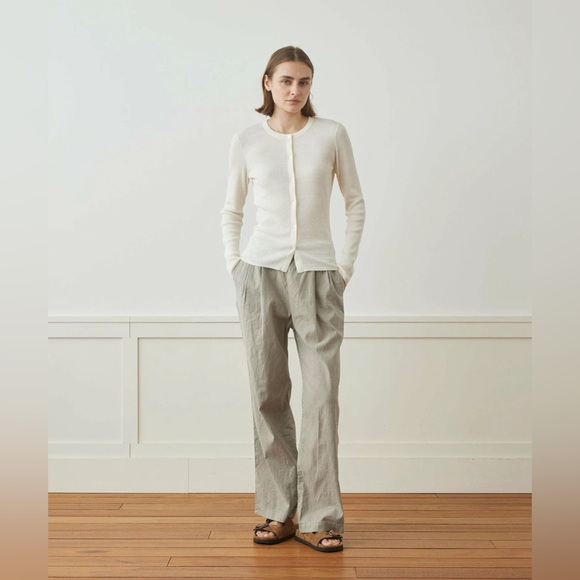 NWOT JAMES PERSE LINEN COTTON DRAWSTRING PANT - Picture 4 of 12